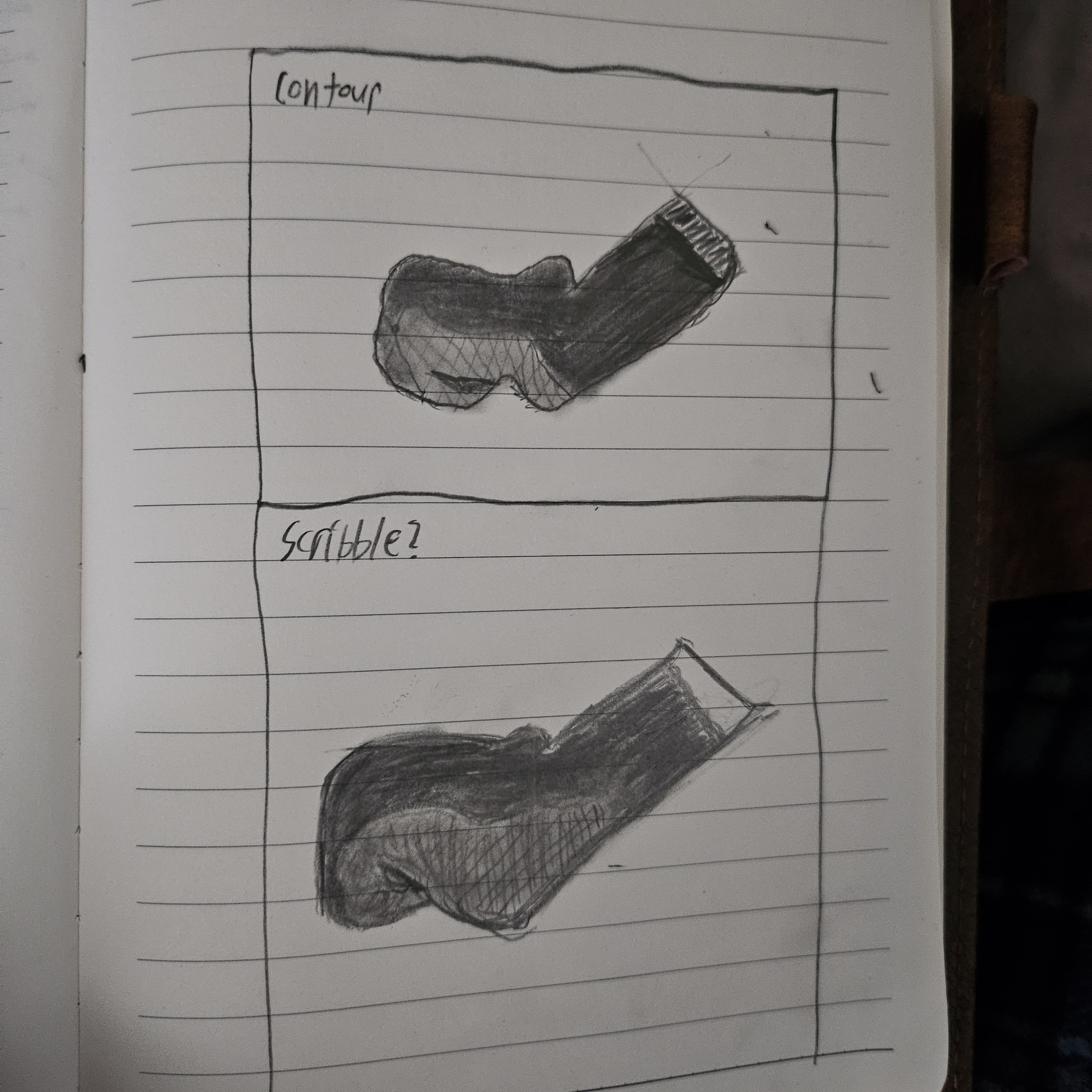 crappy sock drawing